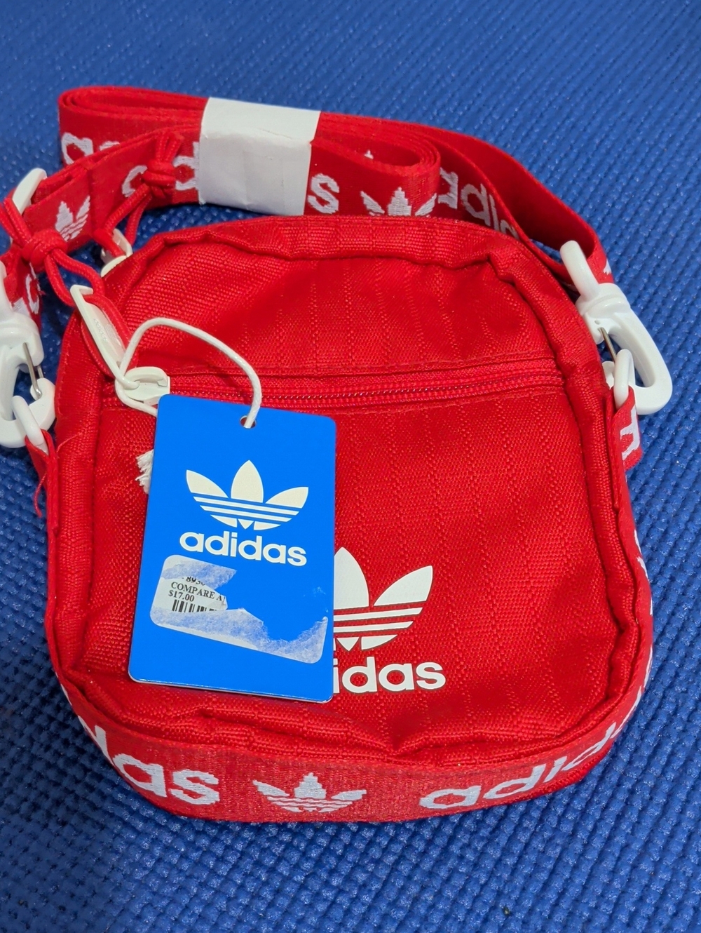 adidas Red Trefoil Compact Crossbody Bag